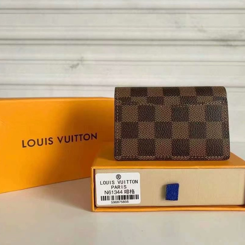 Designer Monogram Pocket Organizer Damier Graphite Canvas Wallet - Gorchic - $110.99