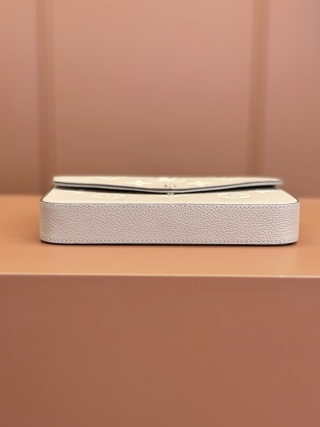 Designer Monogram POCHETTE FÉLICIE Chain Bag - Grey Bag - Gorchic - $82.99