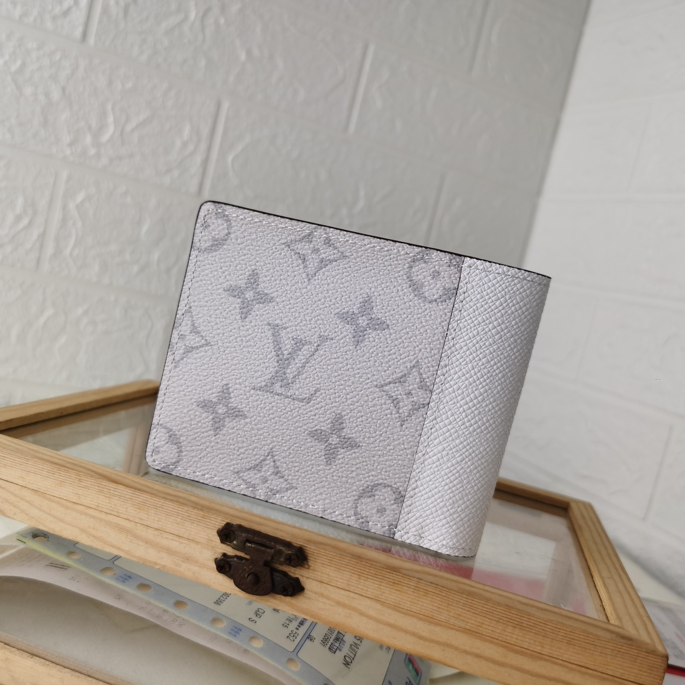 Designer Monogram Multiple White Wallet - Gorchic - $44.99