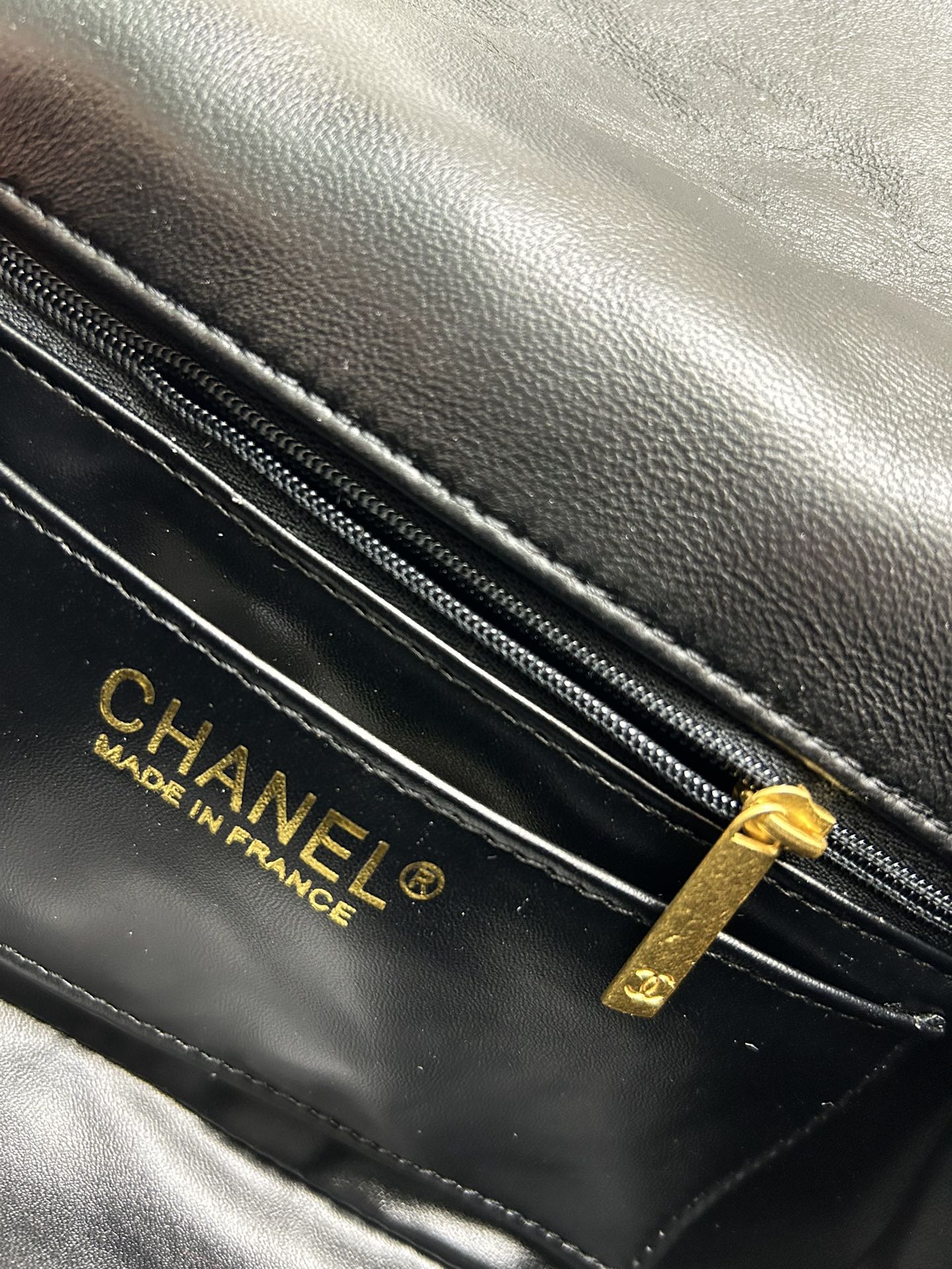 CC Inspired Mini Square Pearl Flap Bag Black Leather Gold Hardware - Gorchic - $132.99