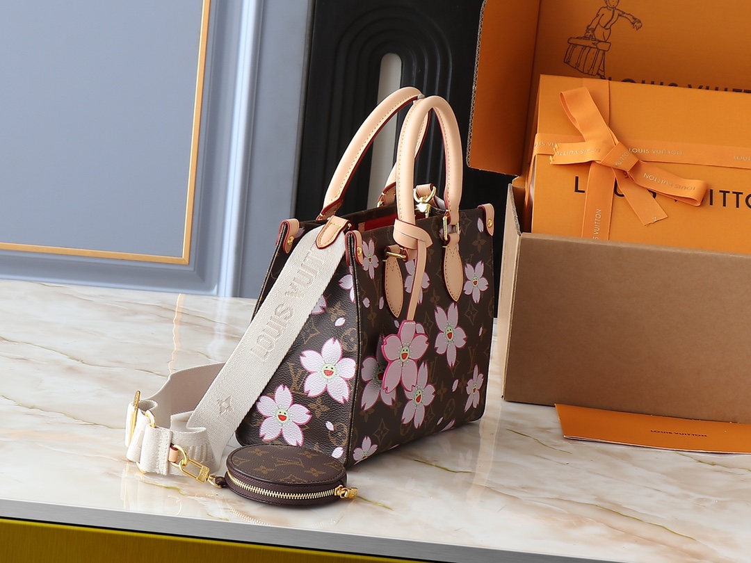 Designer Monogram x Murakami  x TM On The Go PM Bag - Gorchic - $125.99