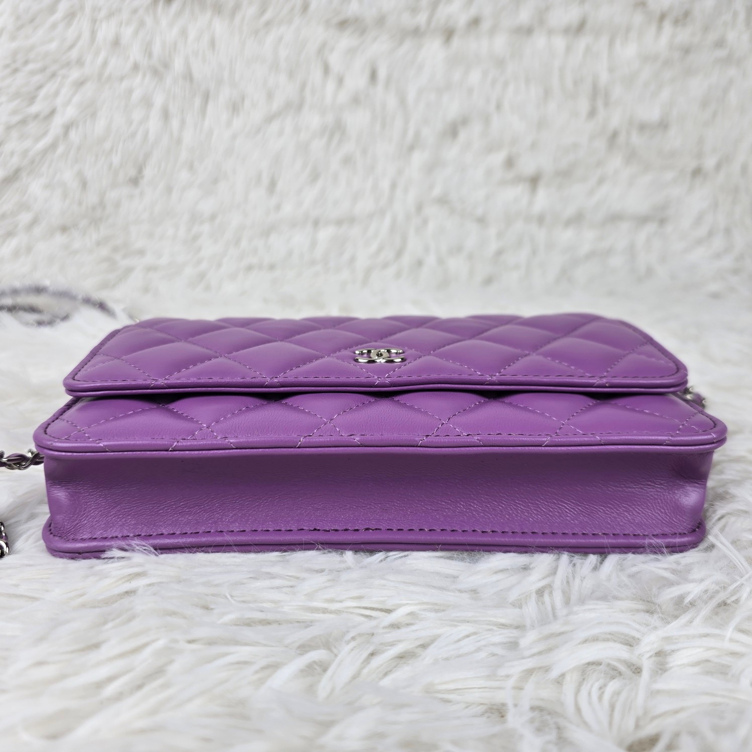 CC Inspired Shoulder Crossbody Sier Lattice Cowhide Bag - Gorchic - $123.99