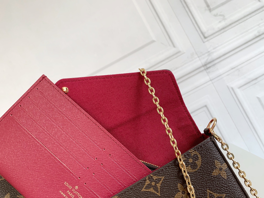 Designer Monogram  Félicie Pochette Bag - Gorchic - $77.99