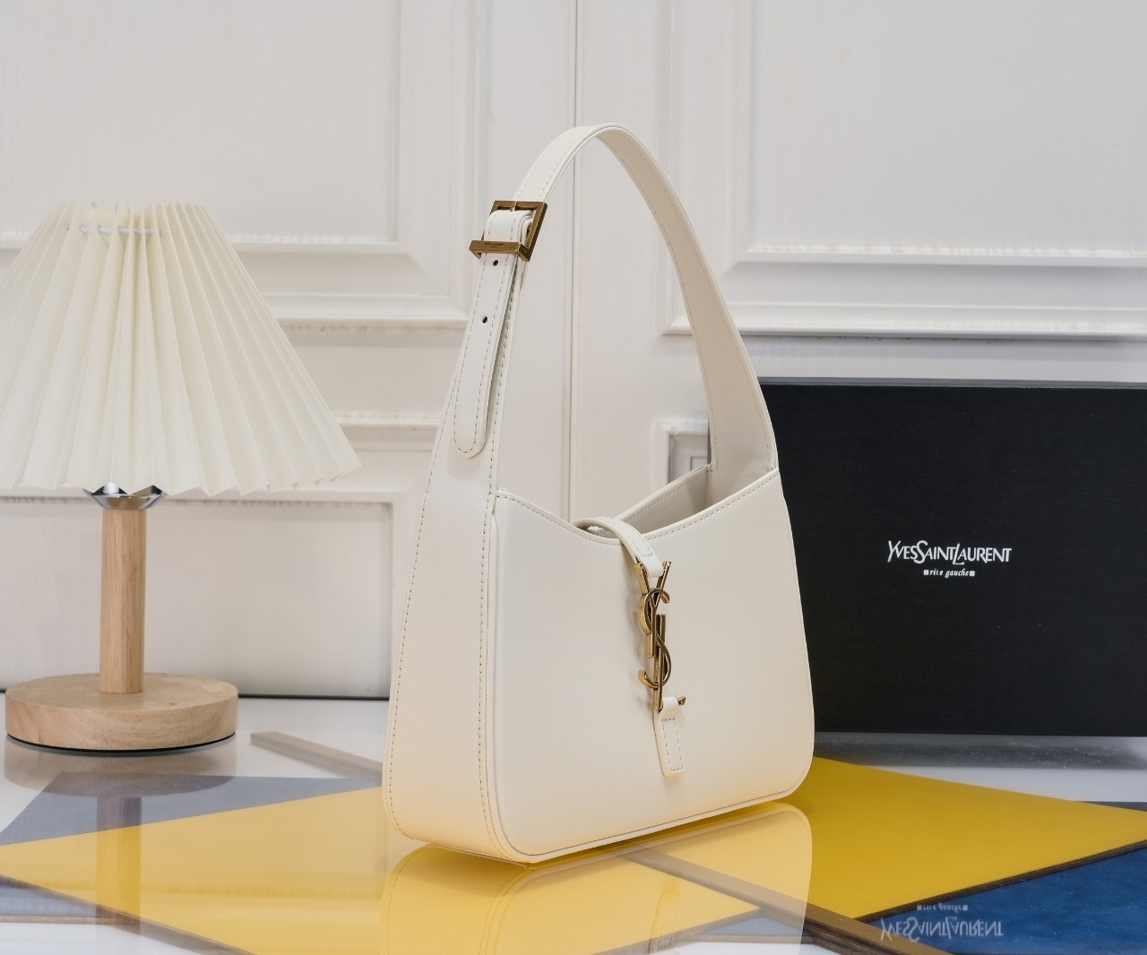 Lady Designer Fashion 5 à 7 Hobo Bag Leather-White Bag - Gorchic - $121.99