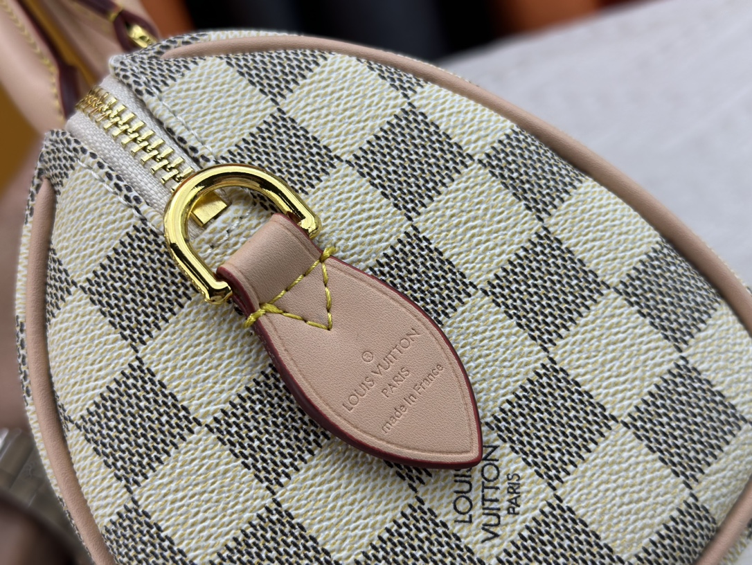 Designer Monogram Speedy Bandoulière 20 Damier Azur Canvas Women Handbag - Bag - Gorchic - $117.99