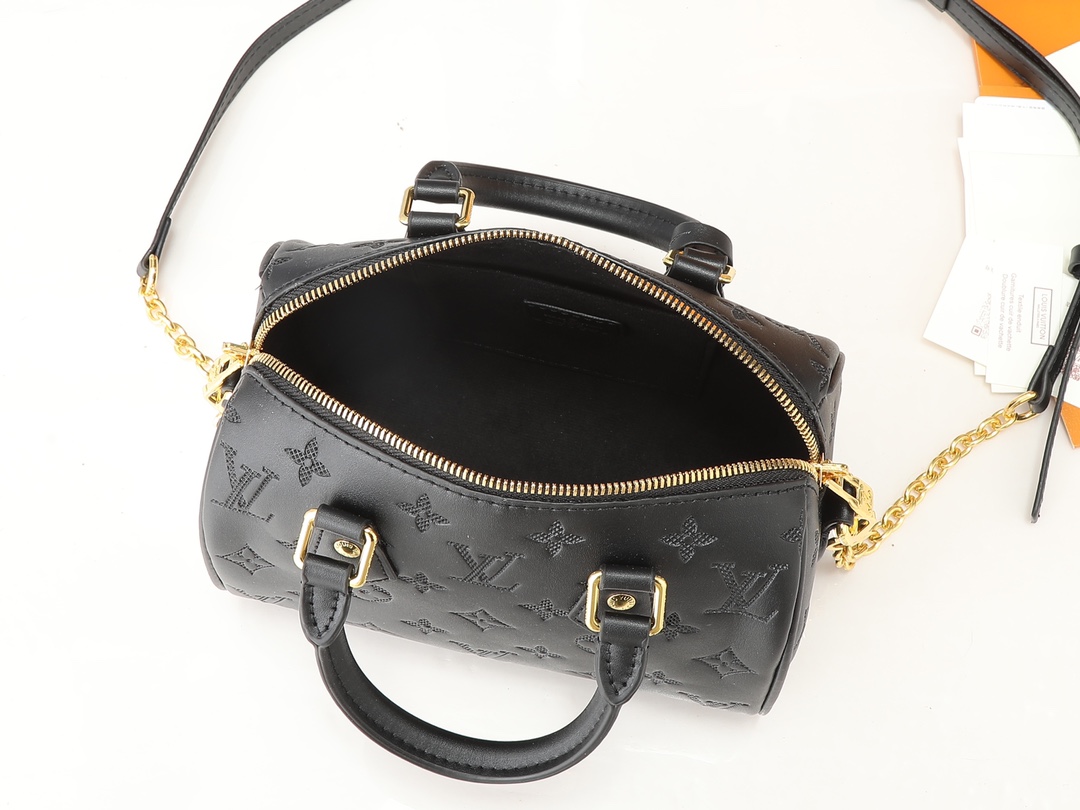 Nano Speedy Monogram Empreinte Leather-Black - Bag - Gorchic - $123.99