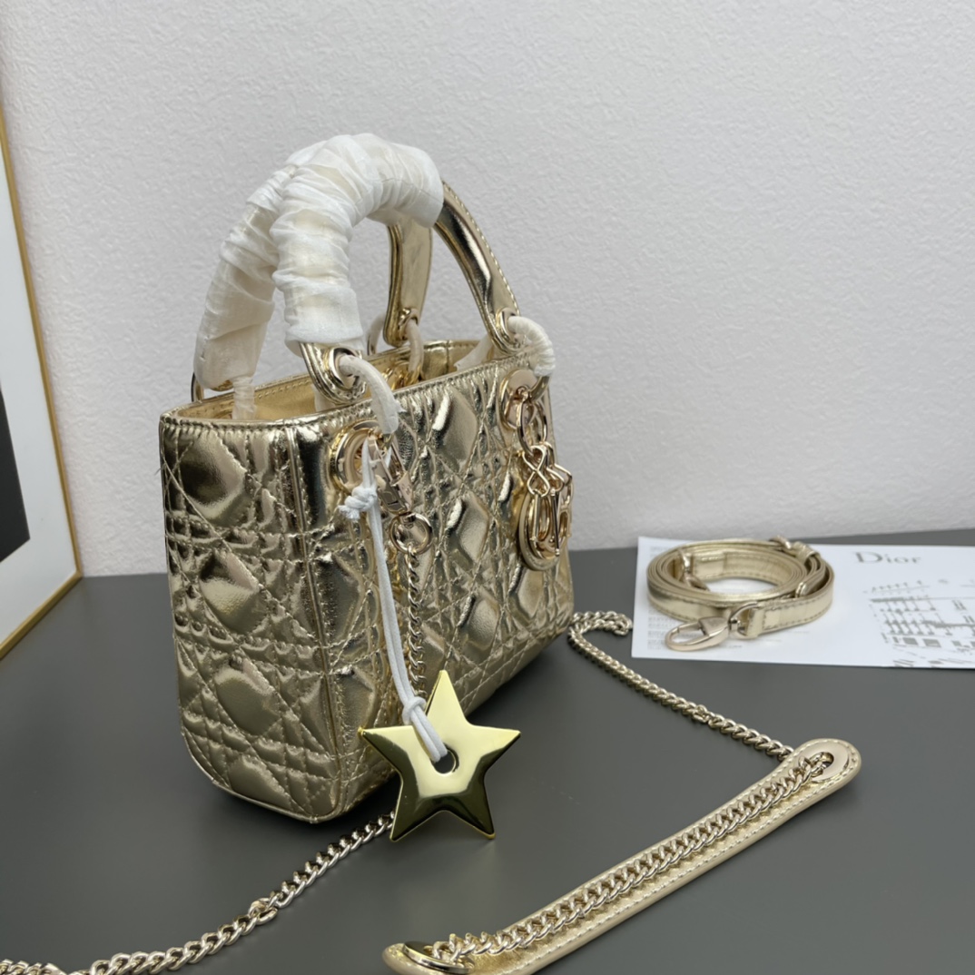 D Inspired Mini Lady D Inspired Bag Cannage Calfskin - Bag - Gorchic - $158.99