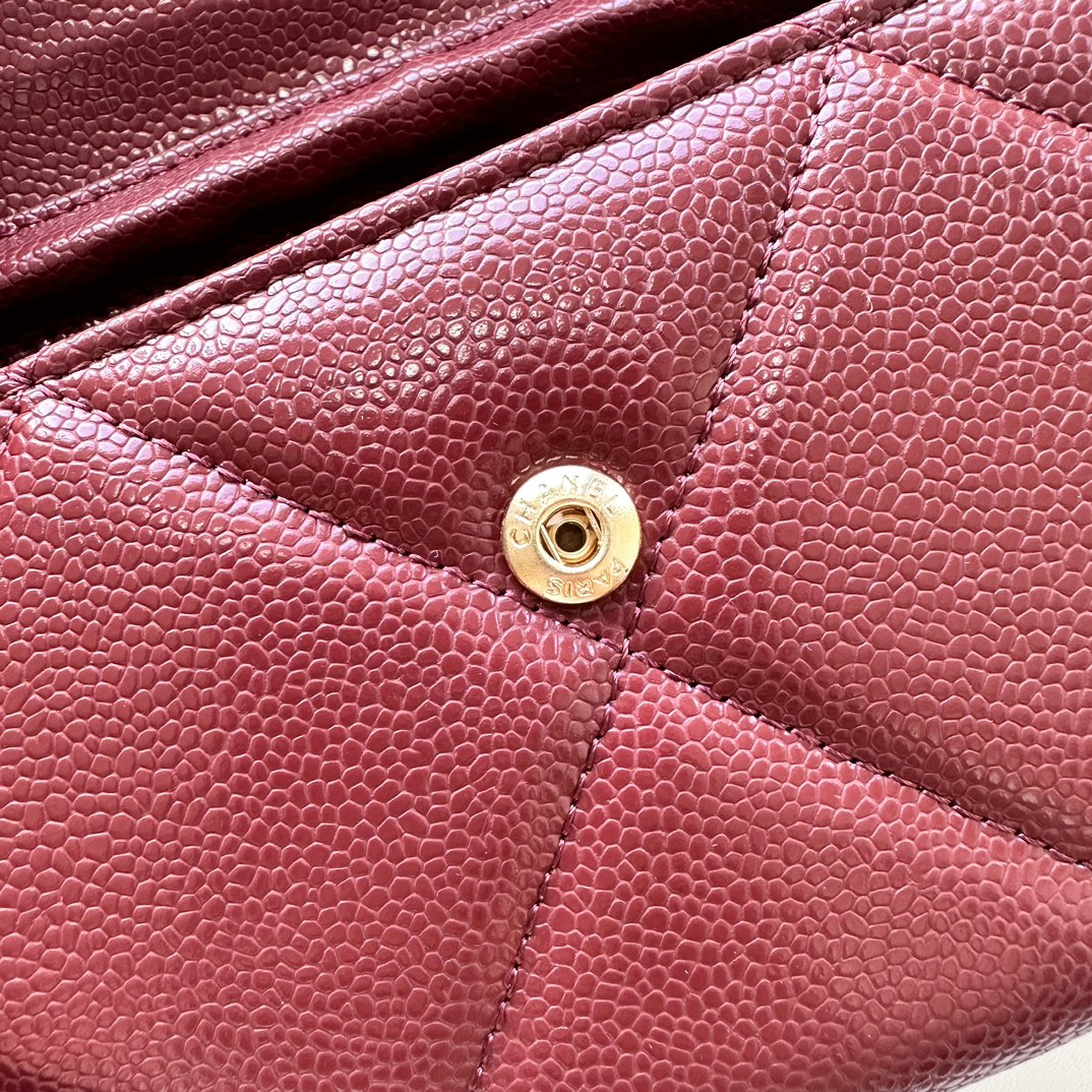 CC Inspired Chain Shoulder Crossbody Small Bag - Burgundy Bag - Gorchic - $109.99