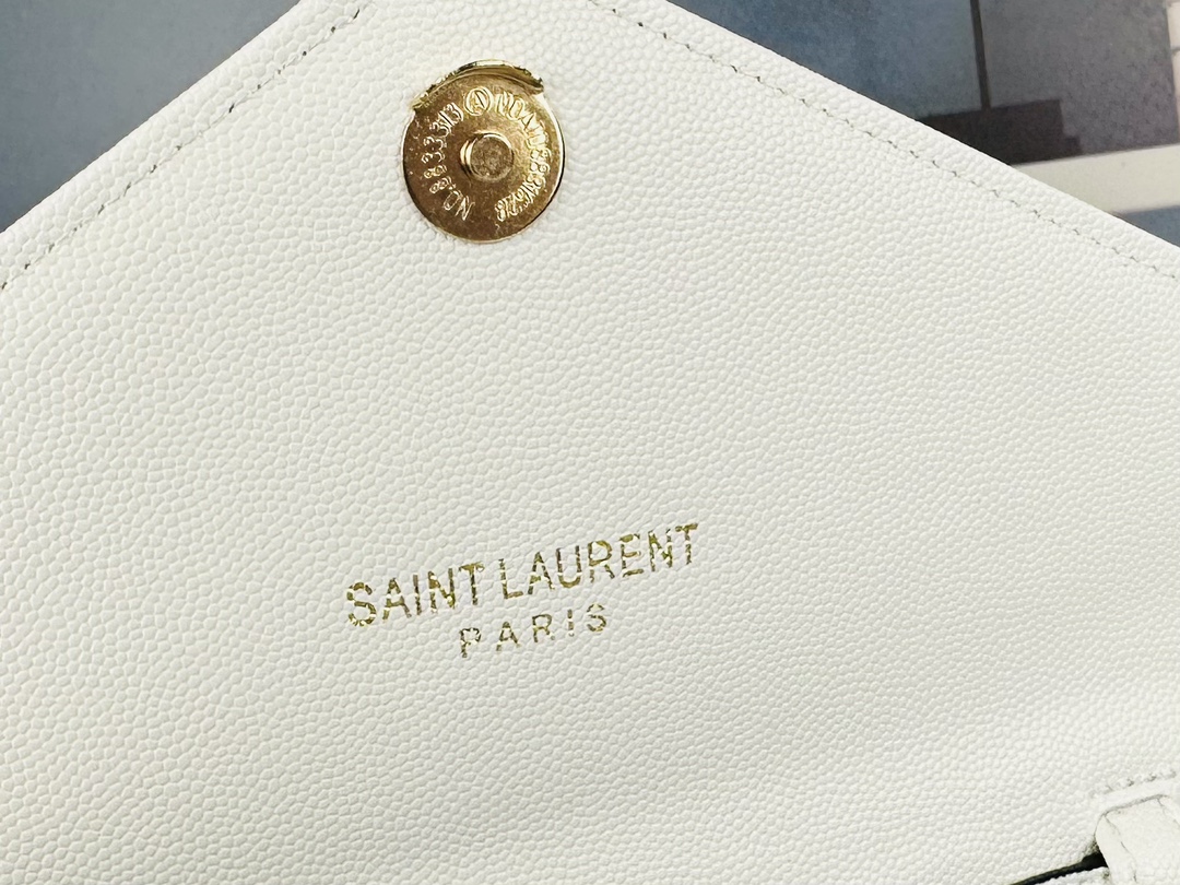 Lady Designer Fashion Cassandre Envelope - White - Gorchic - $119.99