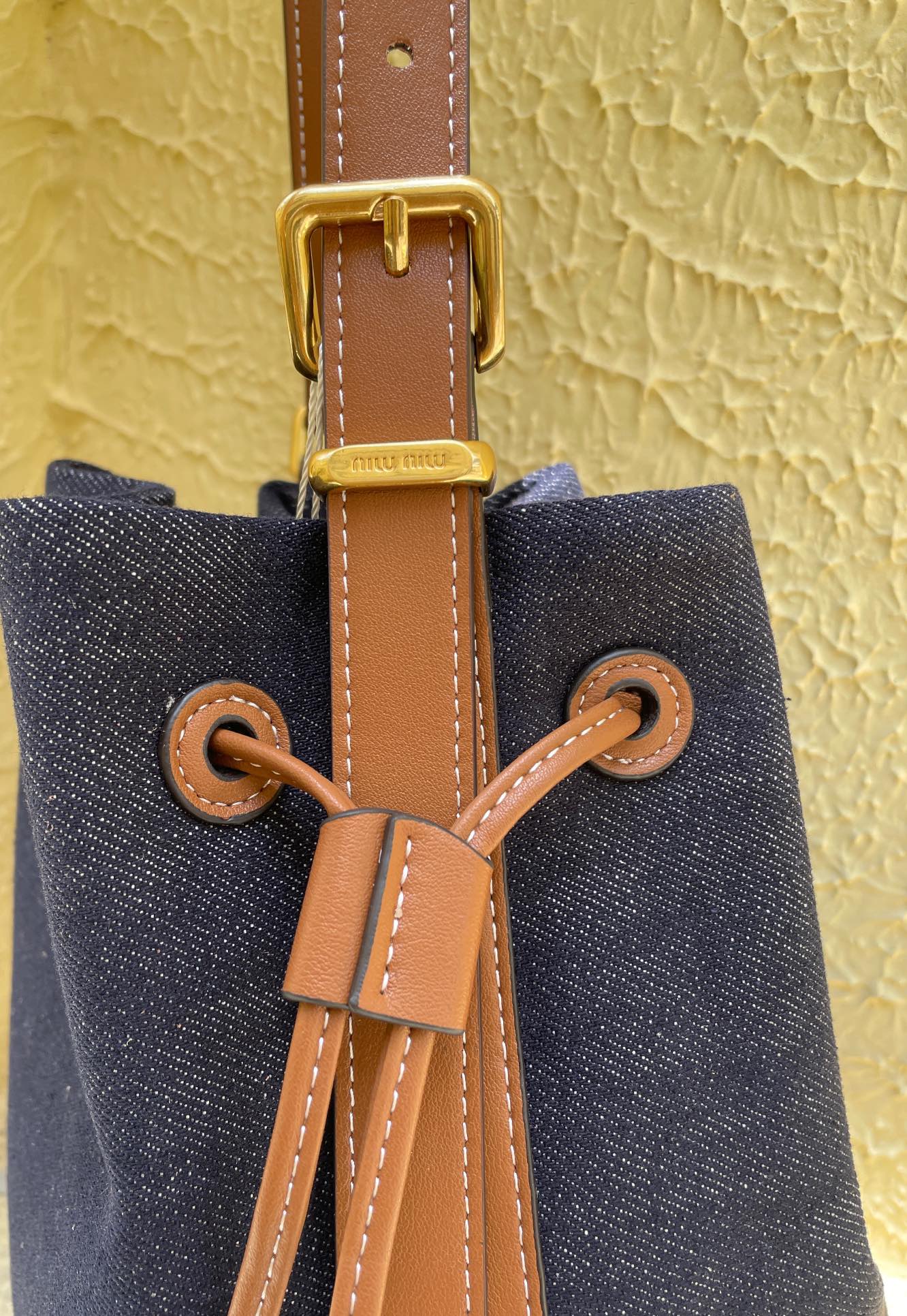 MU Leather bucket bag-Black - Bag - Gorchic - $119.99