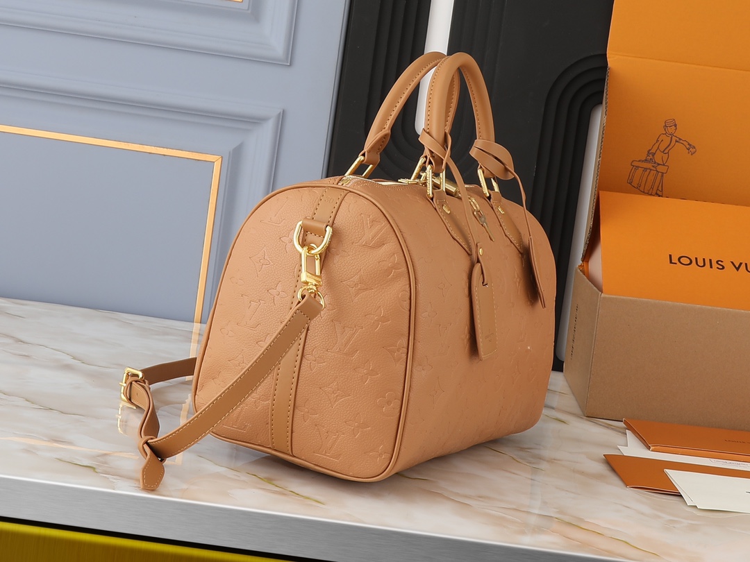 Designer Monogram Speedy Soft 30 Bag-Brown - Bag - Gorchic - $124.99