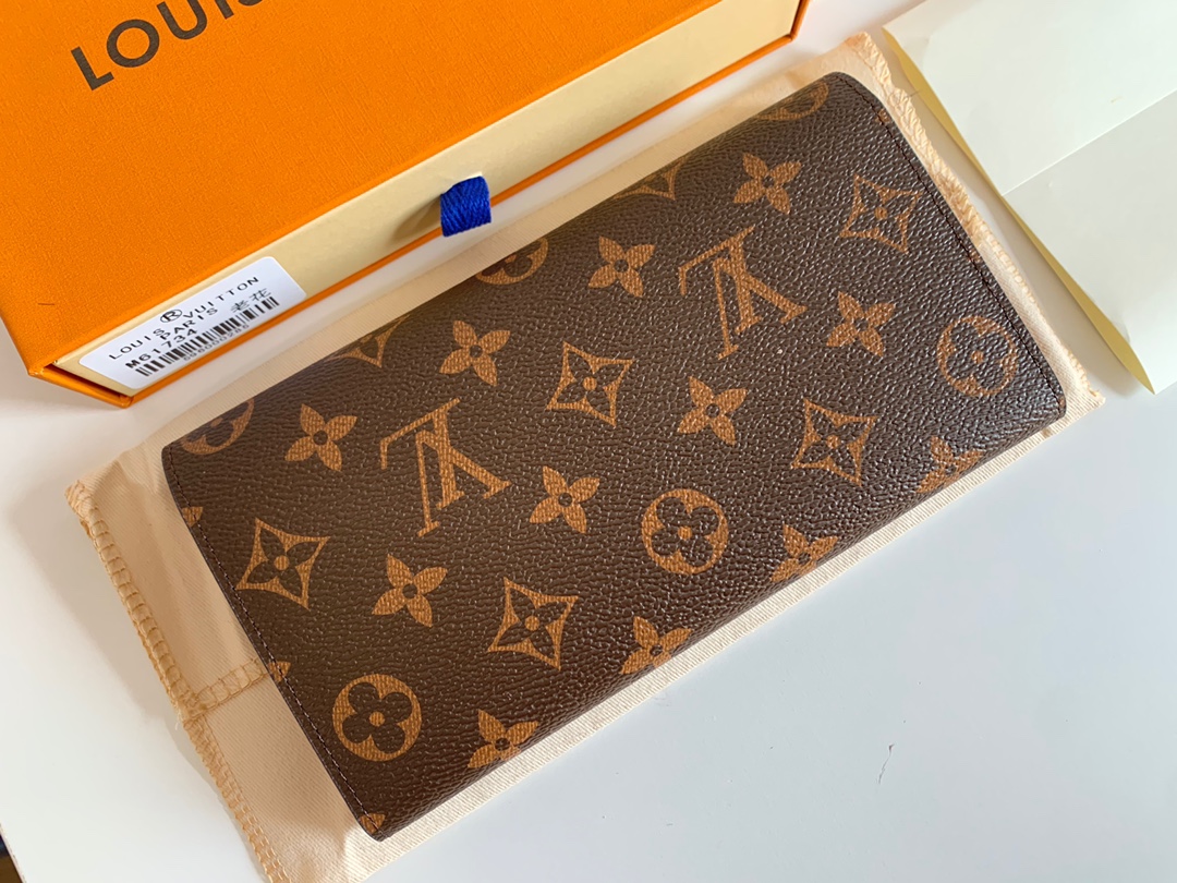 Designer Monogram Portefeuille Sarah Long Wallet - Gorchic - $44.99