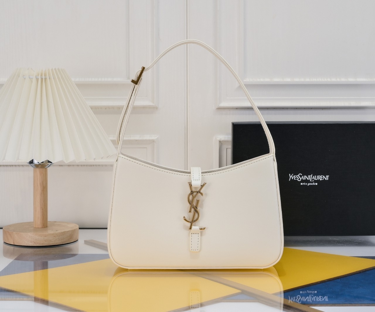 Lady Designer Fashion 5 à 7 Hobo Bag Leather-White Bag - Gorchic - $121.99