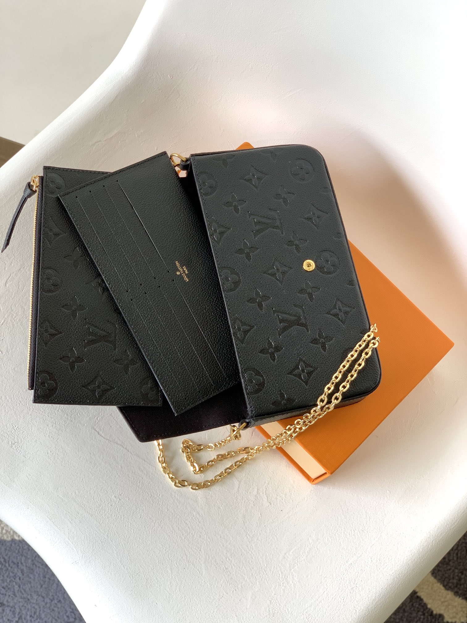 Designer Monogram  Pochette Felicie clutch bag - Gorchic - $77.99