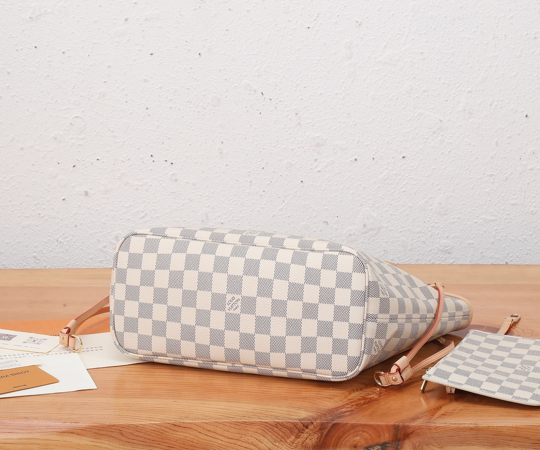 Designer Monogram Damier Azur Neo Neverfull PM - Bag - Gorchic - $110.99