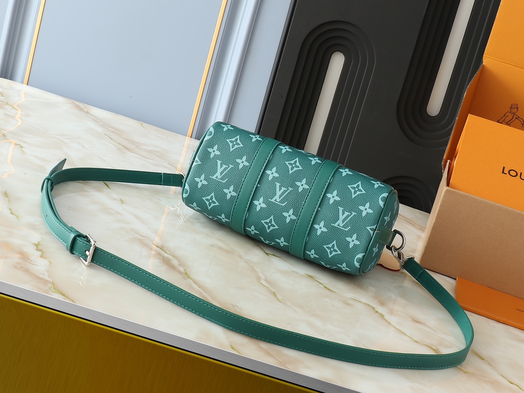 Designer Monogram Keepall 25 Green Pillow Bag - Gorchic - $135.99