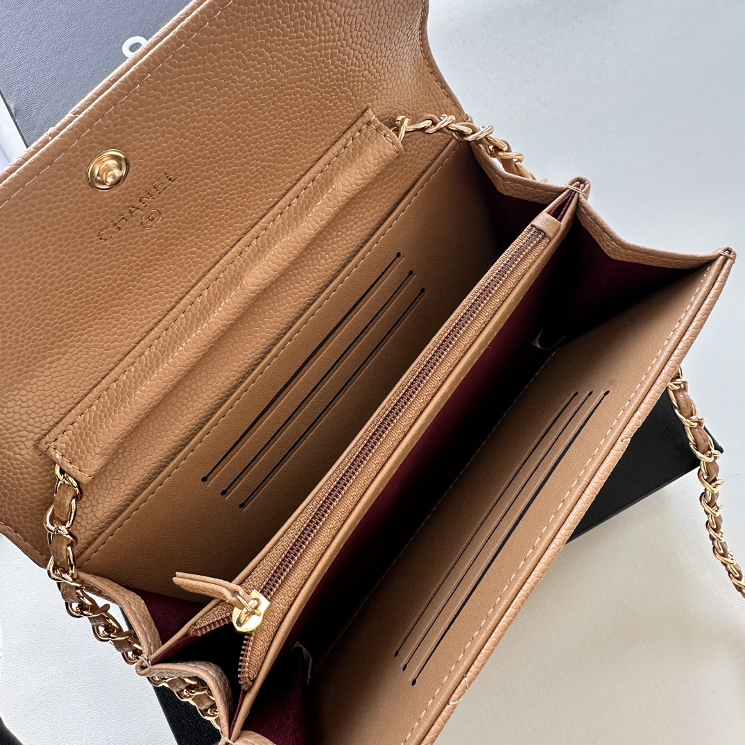 CC Inspired Chain Shoulder Crossbody Small Bag - Apricot Bag - Gorchic - $109.99