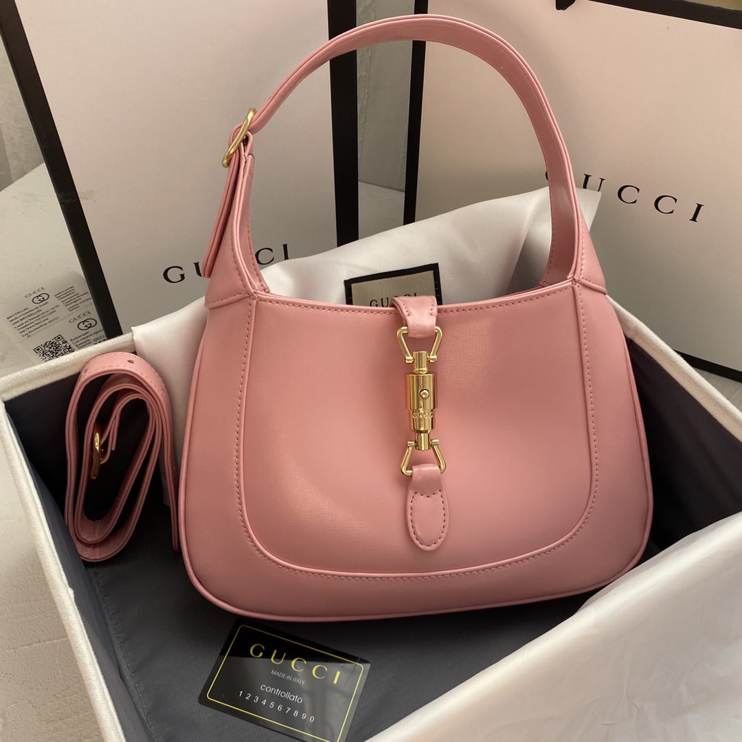 Double-G Jackie 1961 small shoulder bag-Pink - Bag - Gorchic - $124.99