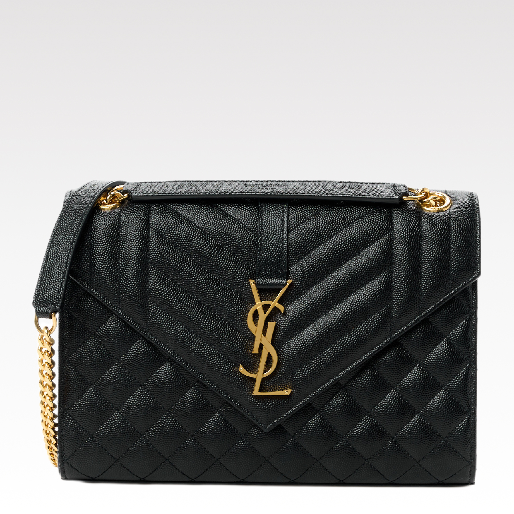 Lady Designer Envelope Medium Bag -Black Bag - Gorchic - $117.99