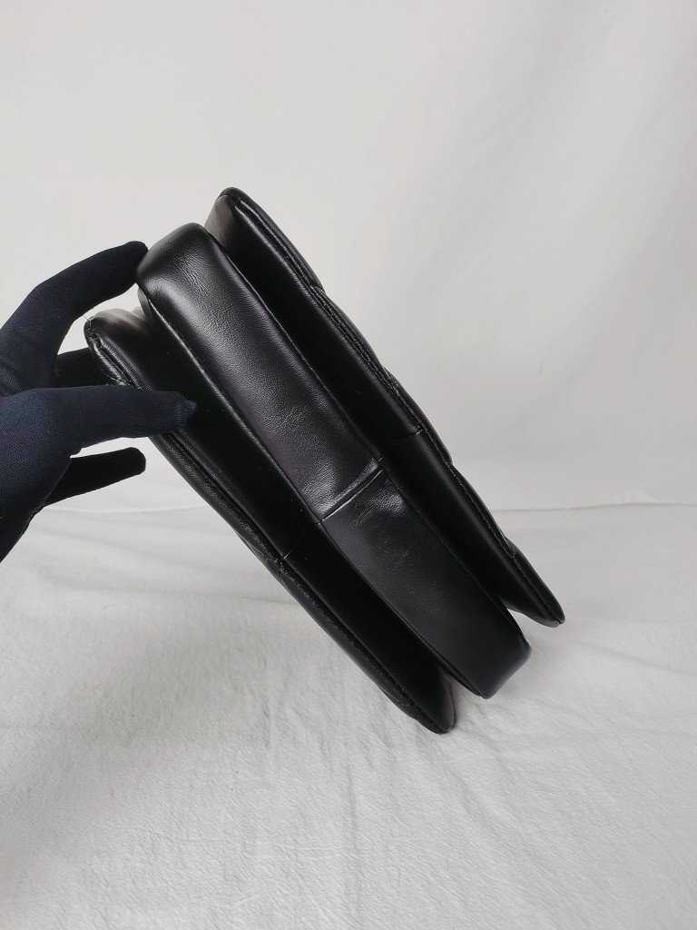 CC Inspired Top Handle Flap Bag Lambskin - Black - Gorchic - $140.99