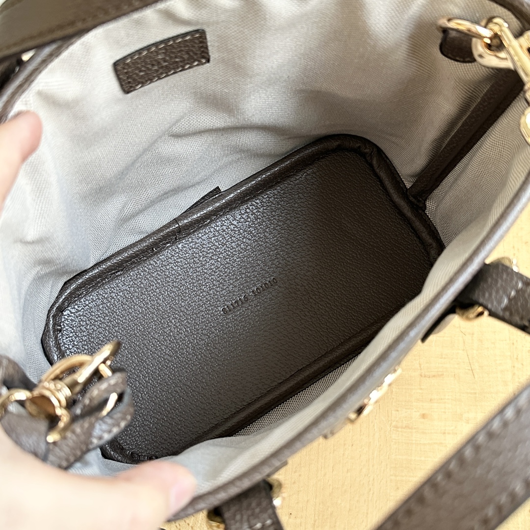 Double-G Ophidia Small Tote Bag -  Gray Bag - Gorchic - $123.99