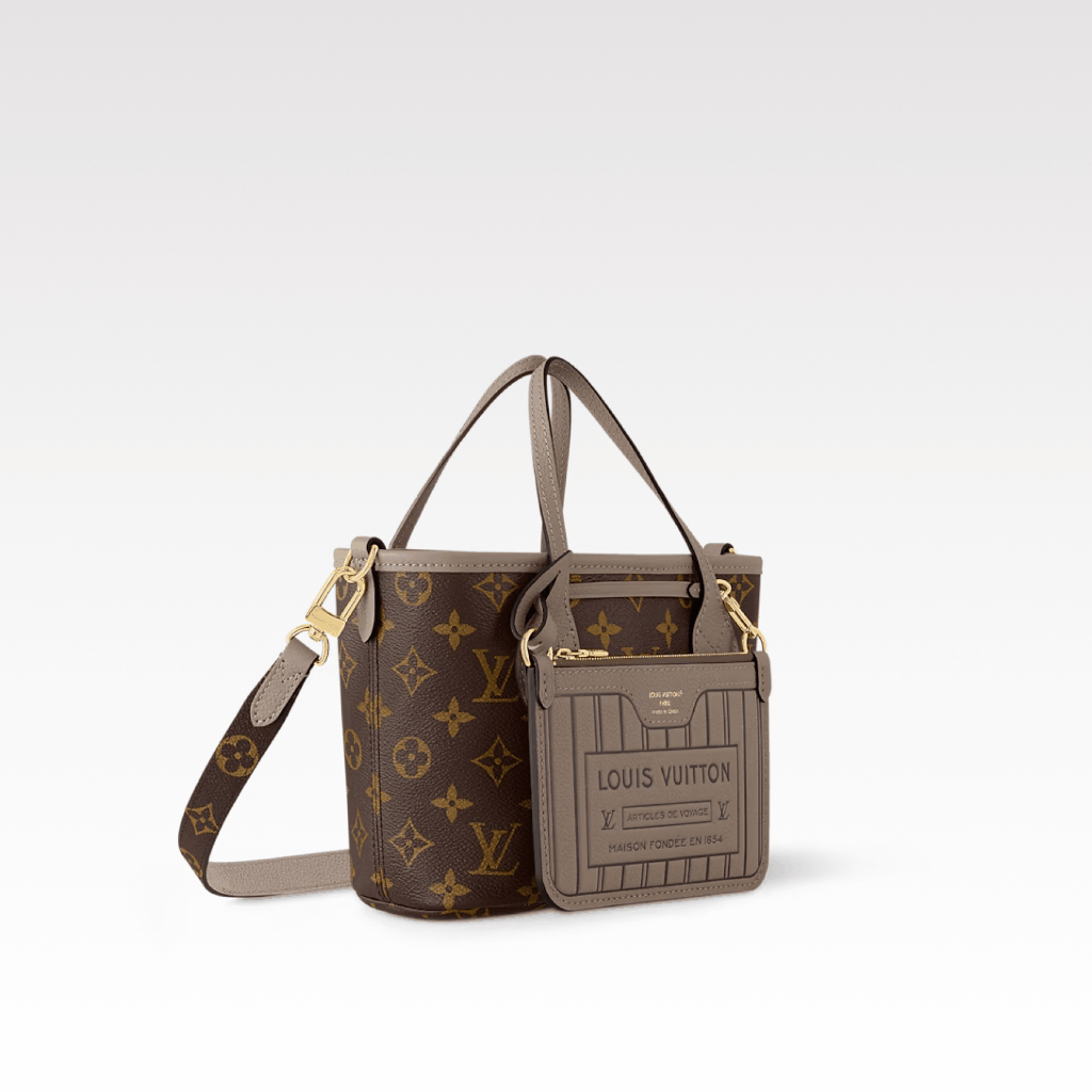 Designer Monogram Neverfull Gray Small Handbag - Bag - Gorchic - $119.99