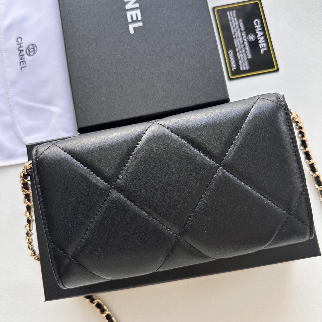 CC Inspired Chain Shoulder Crossbody Small Bag - Black Plain Bag - Gorchic - $109.99