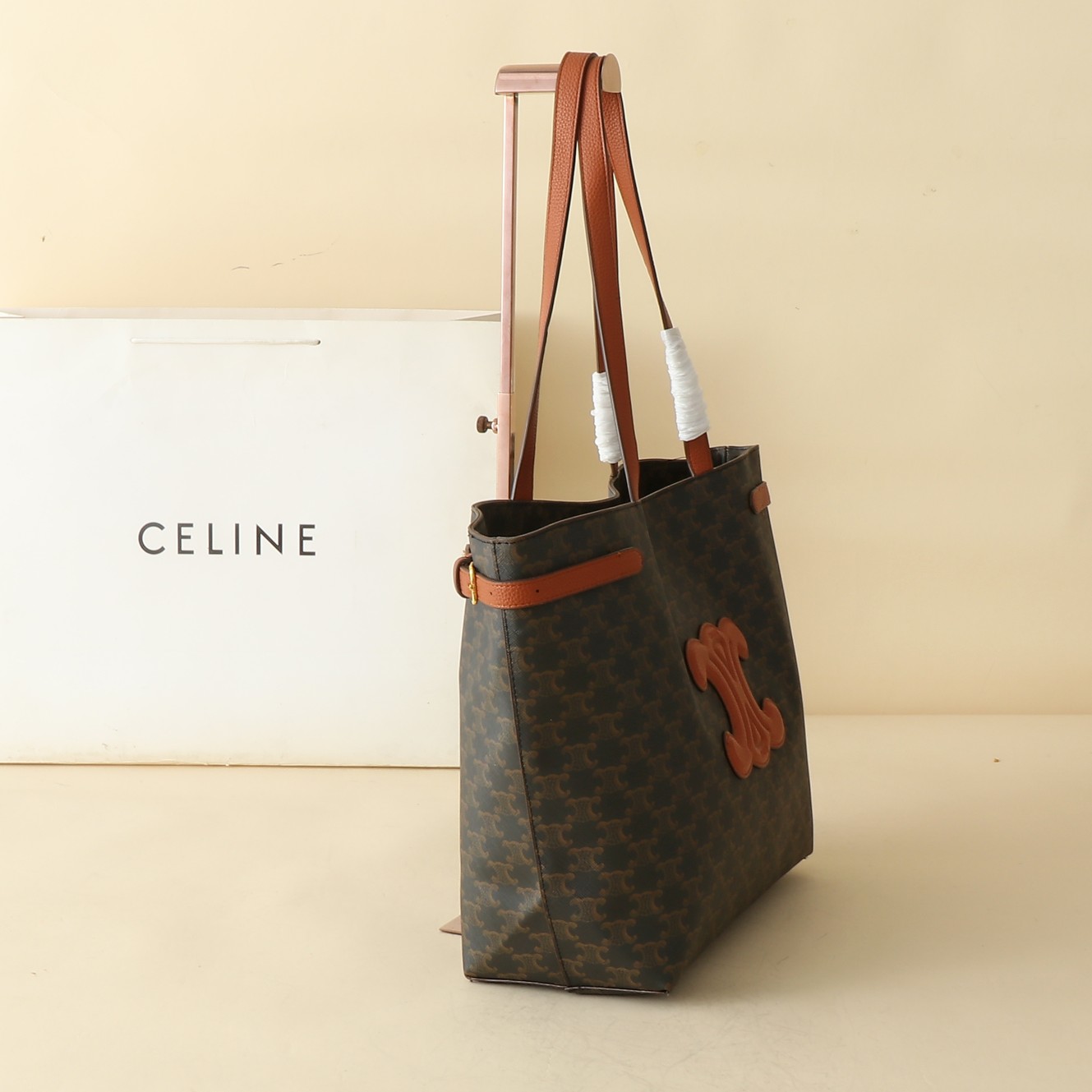 CL Cabas Aniais Tote bag Olive Brown - Bag - Gorchic - $146.99