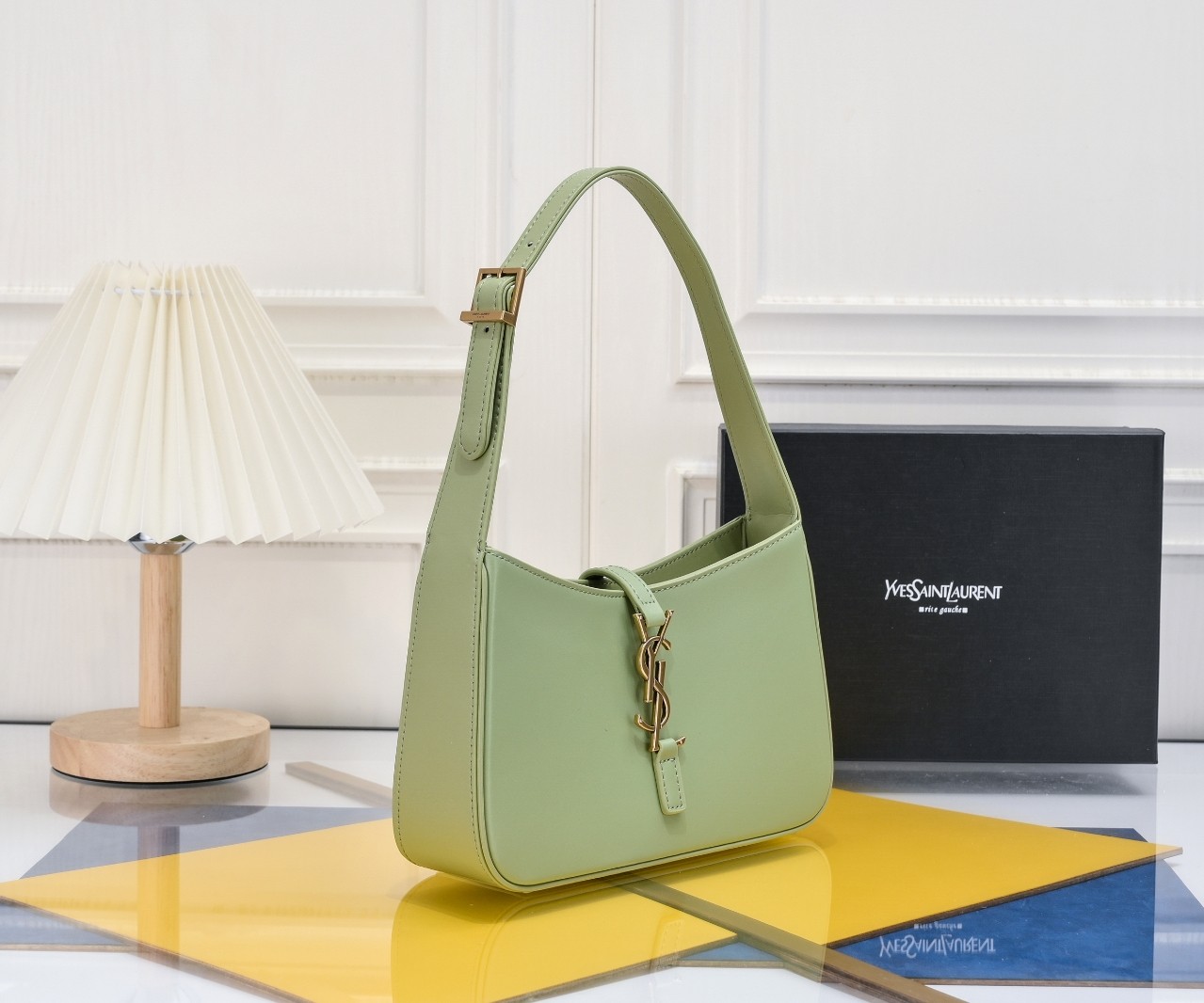 Lady Designer Fashion Le 5 à 7 Hobo Bag Leather-Green - Bag - Gorchic - $121.99