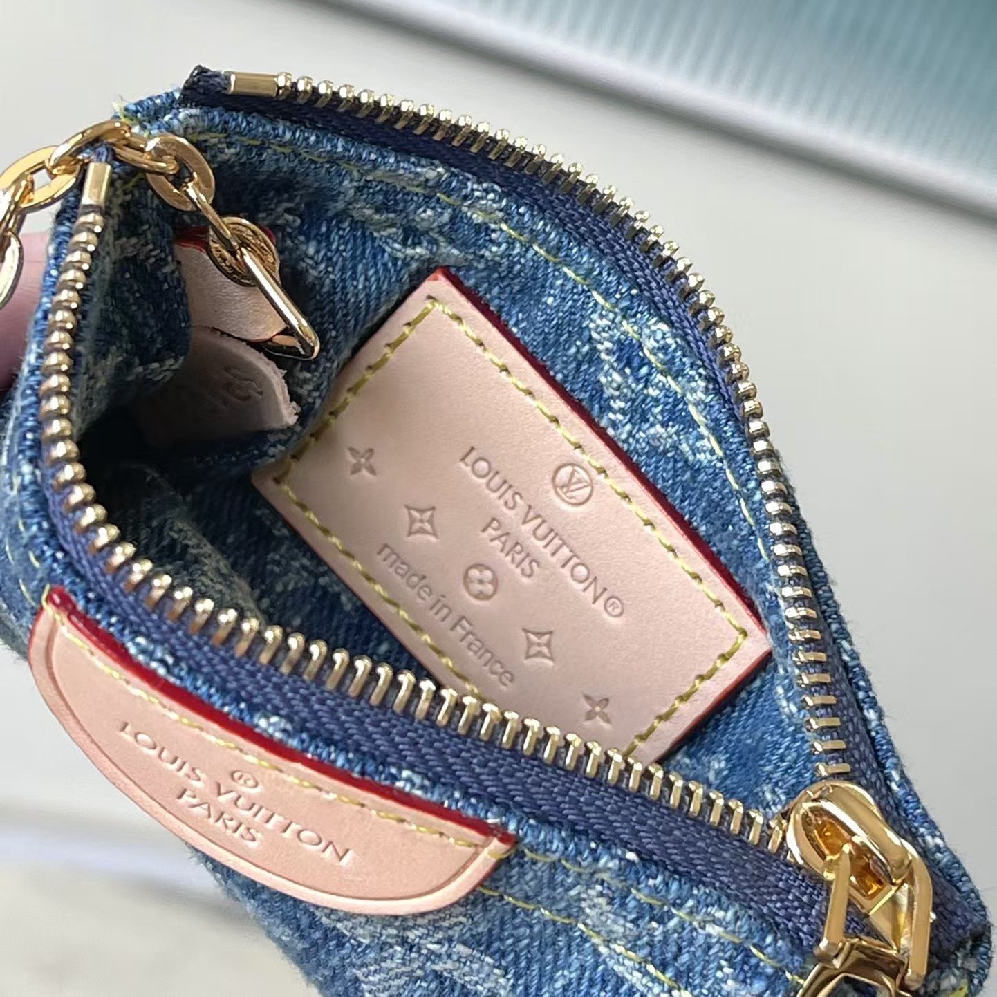 [TOP]Designer Bag Denim Key Pouch - Gorchic - $164.99