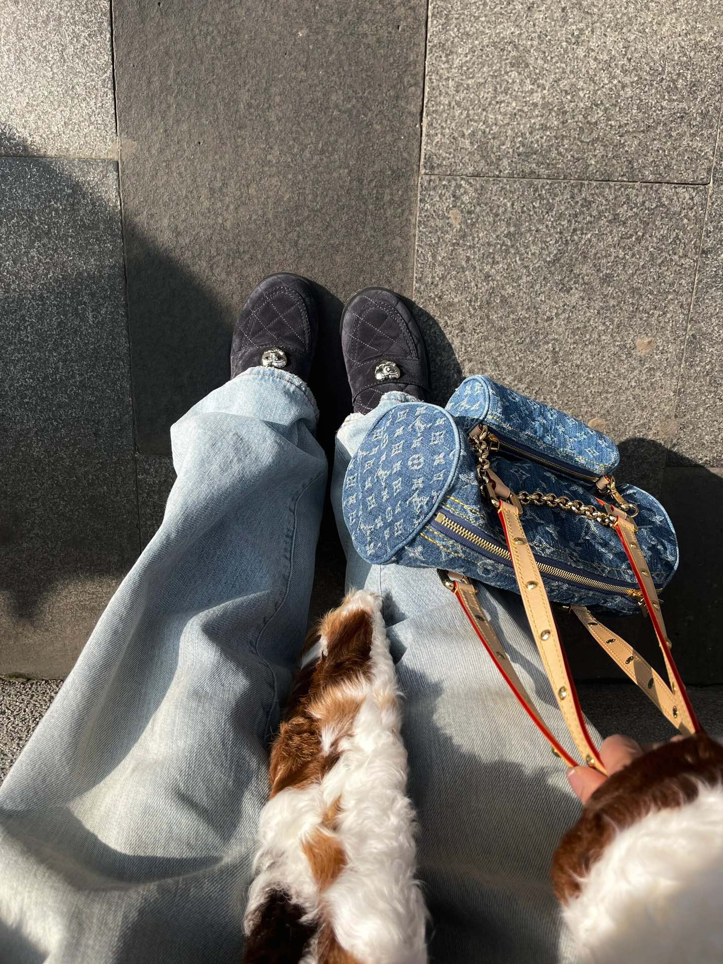 Designer Monogram Papillon Casual Style Unisex Denim Shoulder Bag - Gorchic - $134.99