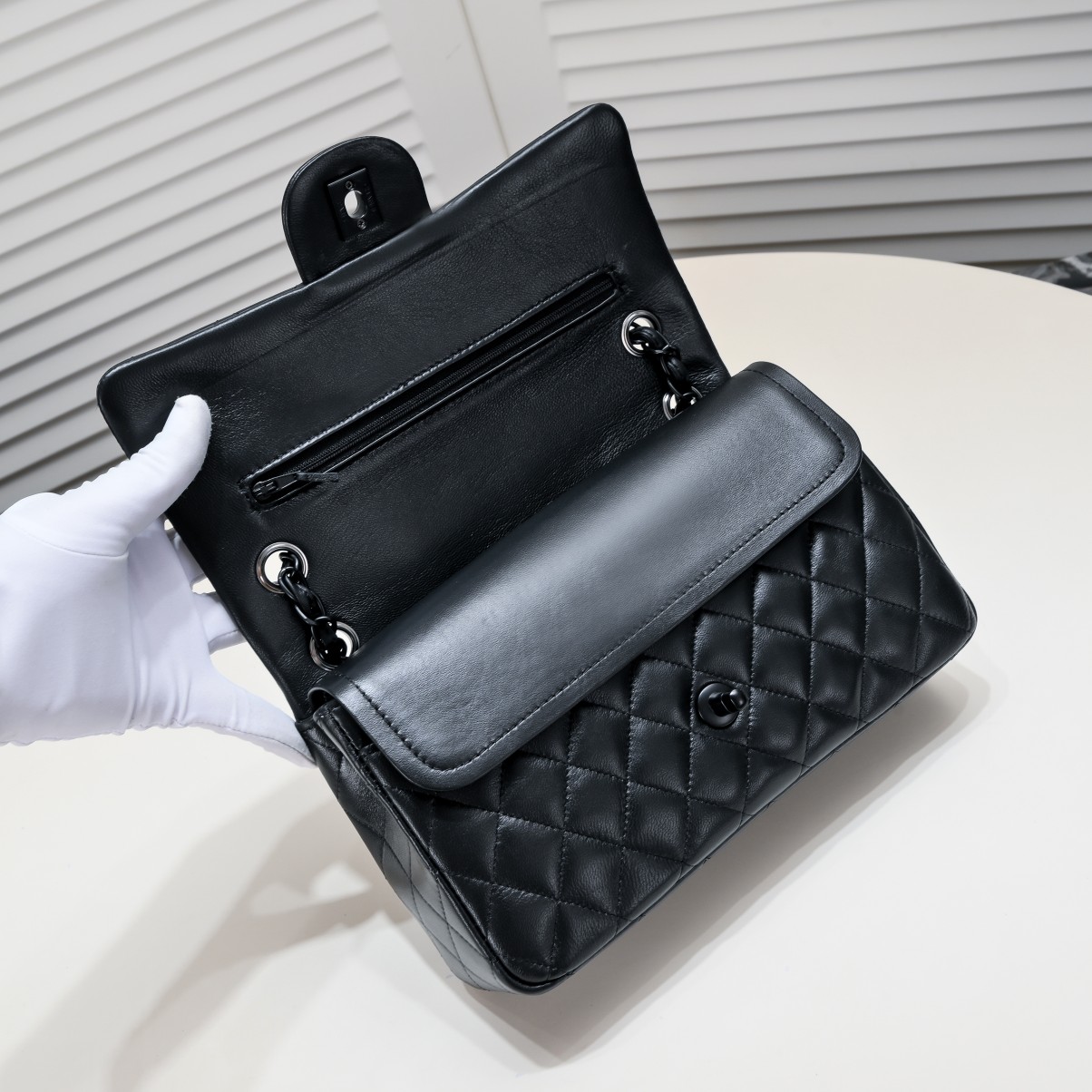 CC Inspired Classic Double Flap Bag Black Hardware - Bag - Gorchic - $122.99