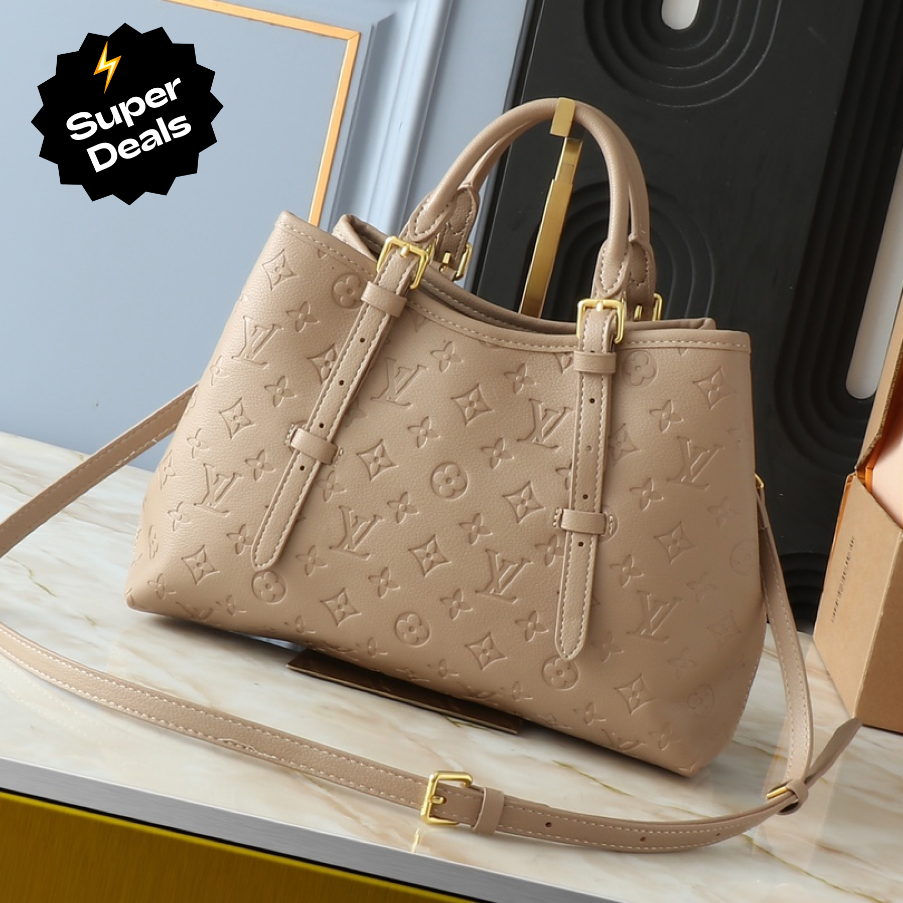 Designer Monogram Babylone Tote PM - Grey Bag - Gorchic - $121.99