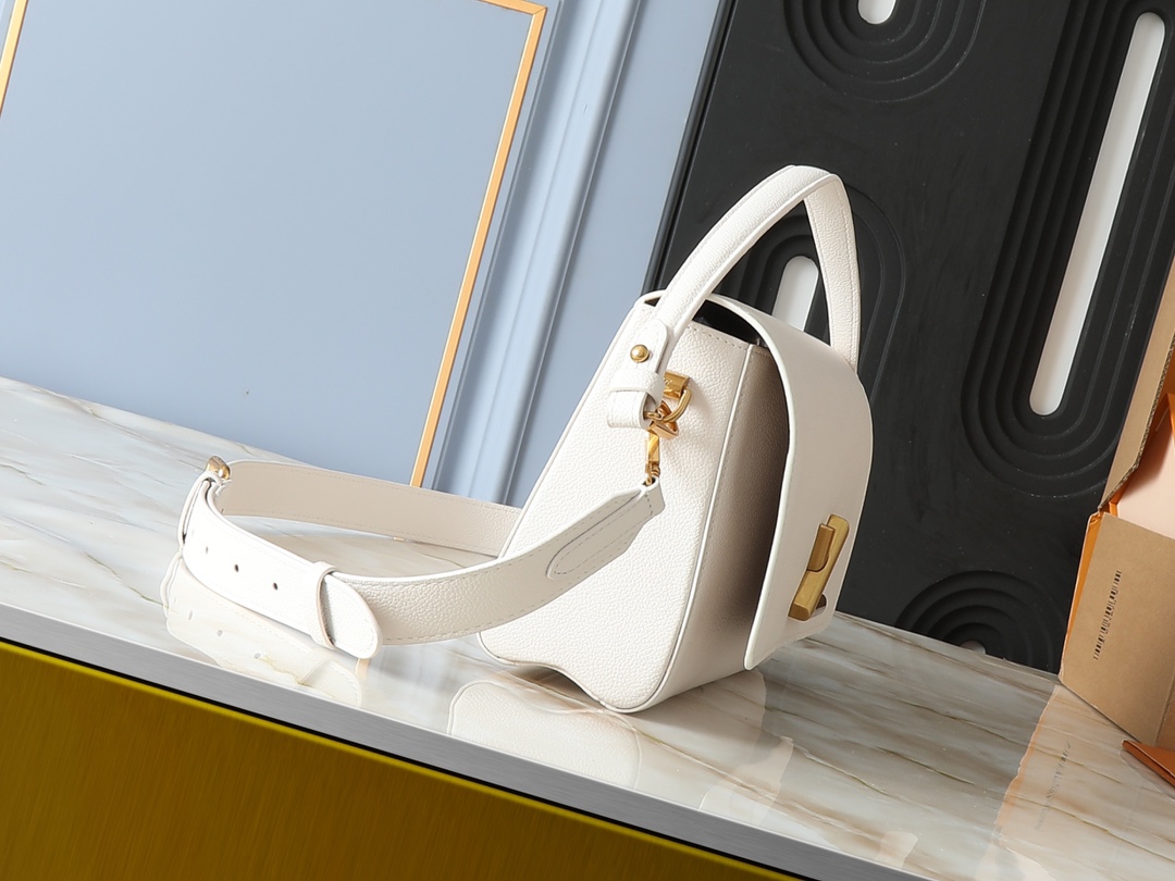 Designer Monogram Twist White Bag - Gorchic - $157.99