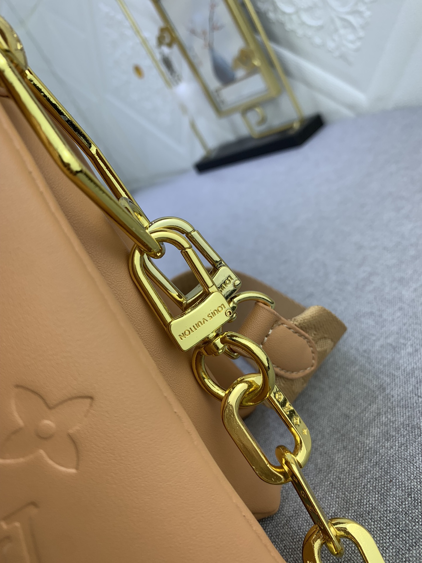 Designer Monogram Coussin PM Brown Small Handbag - Gorchic - $128.99