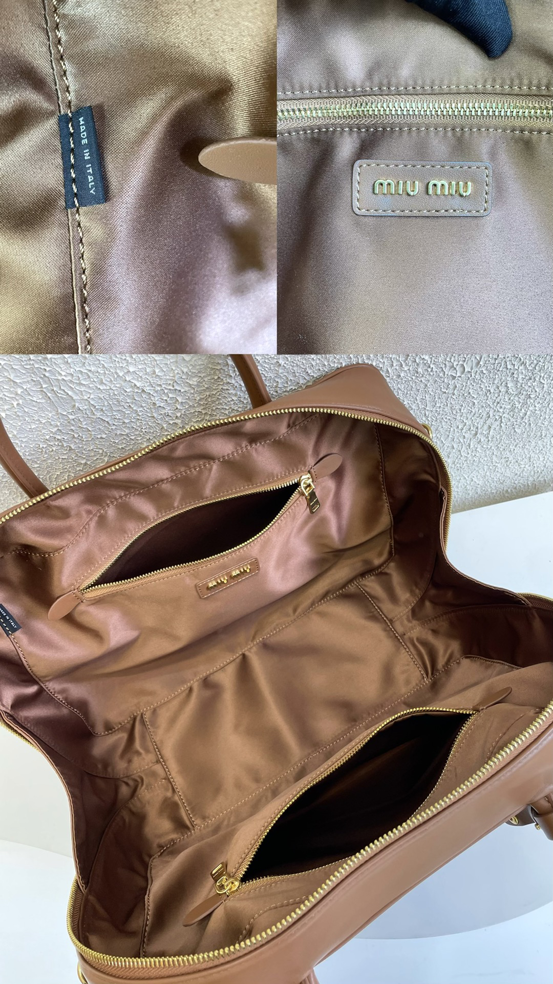 Residenza MU Leather Top-Handle Bag- Brown - Bag - Gorchic - $158.99