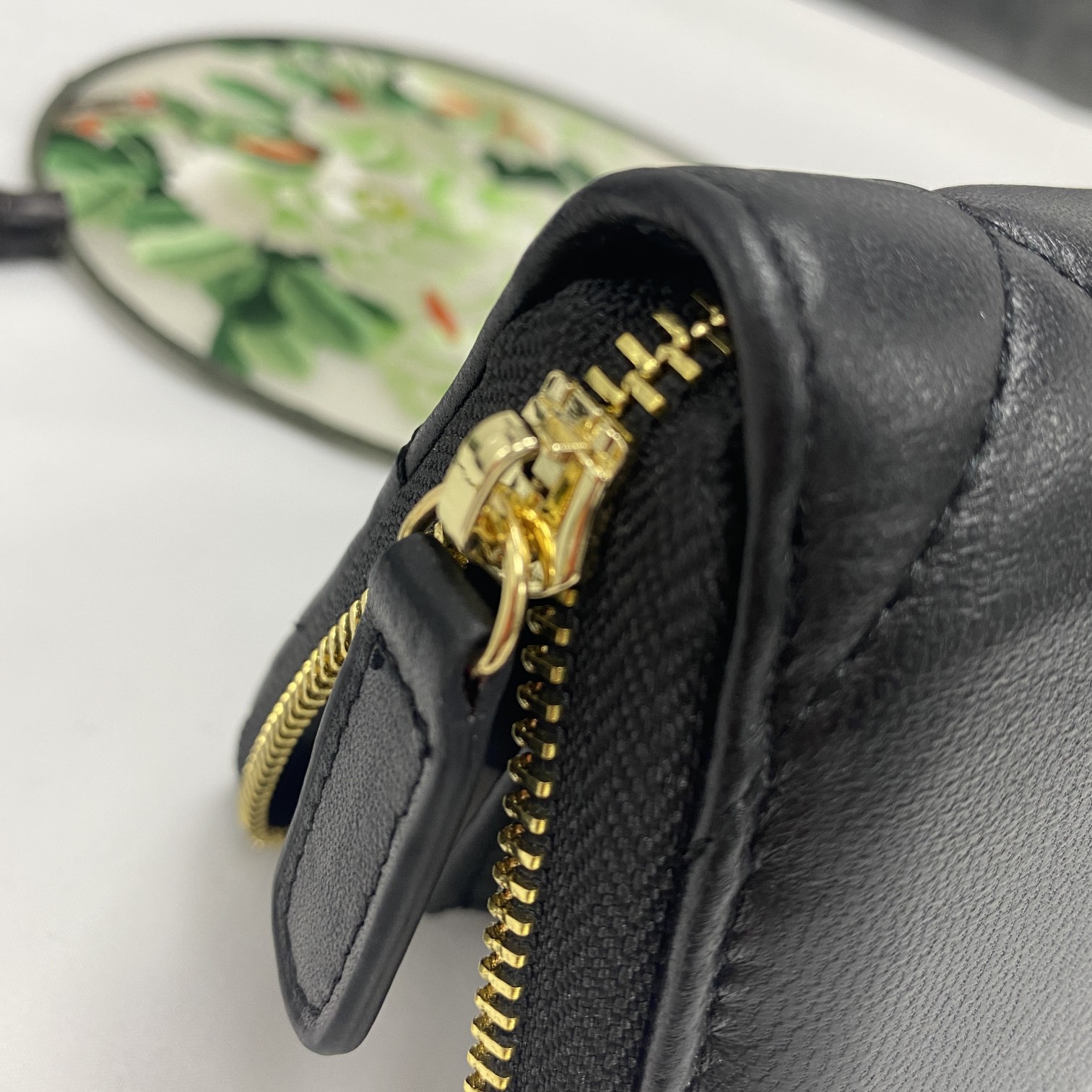 CC Inspired Boy Zip Around Wallet Quilted Caviar Long-Plain Gold Wallet - Gorchic - $52.99