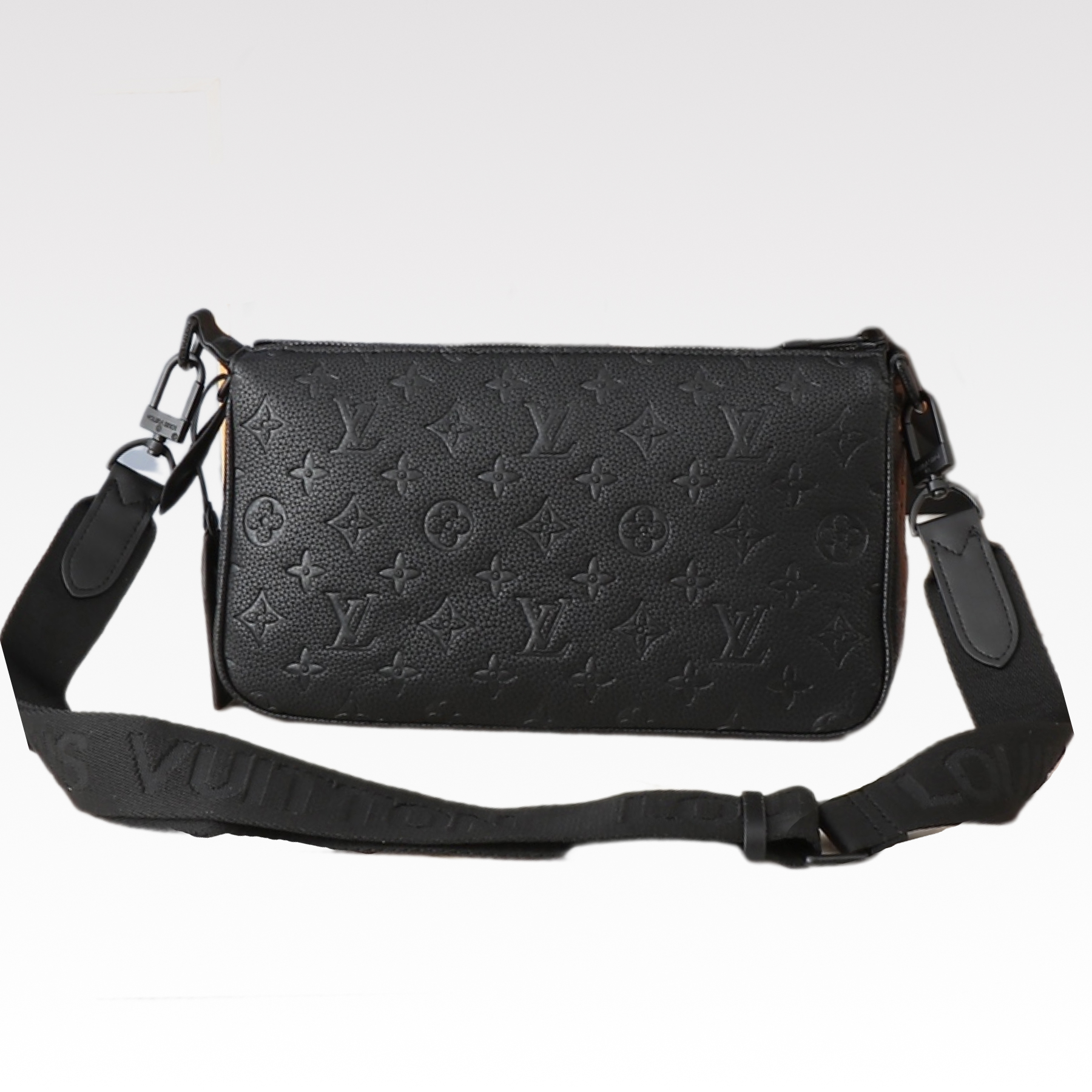 Designer Monogram Pochette Accessoire XL Dark Black - Bag - Gorchic - $118.99