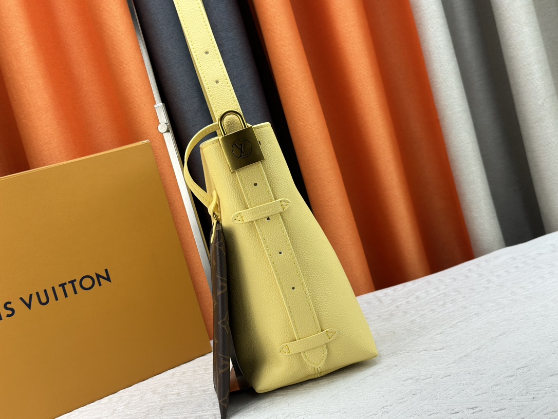 Designer Monogram  Low Key Hobo PM Bag in Yellow - Bag - Gorchic - $139.99