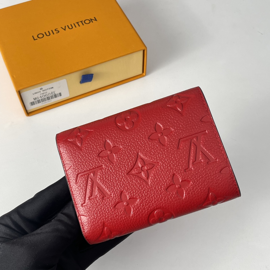 Designer Monogram  Victorine Red Wallet - Gorchic - $44.99