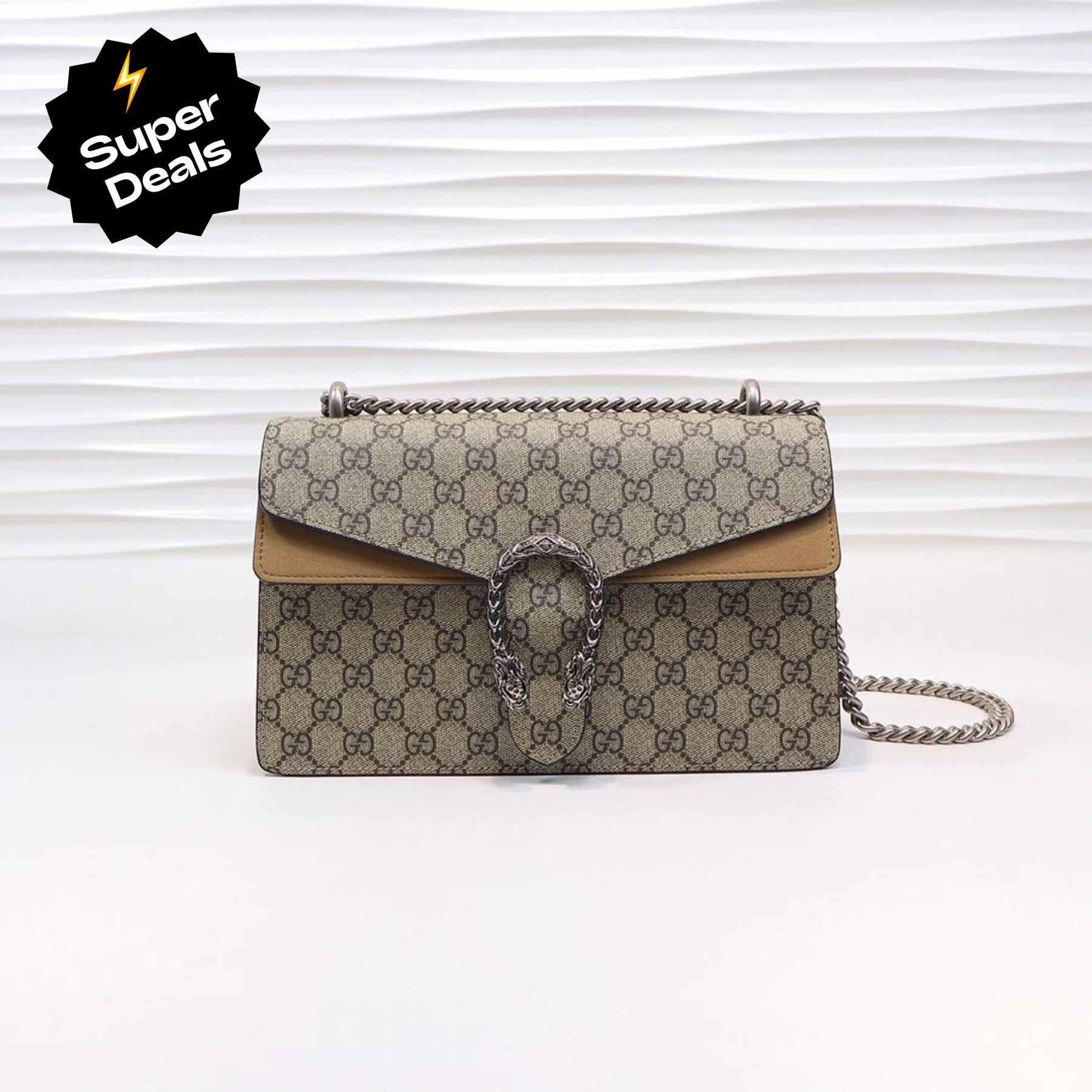 Double-G DIONYSUS GG Shoulder Bag With Beige - Bag - Gorchic - $106.99
