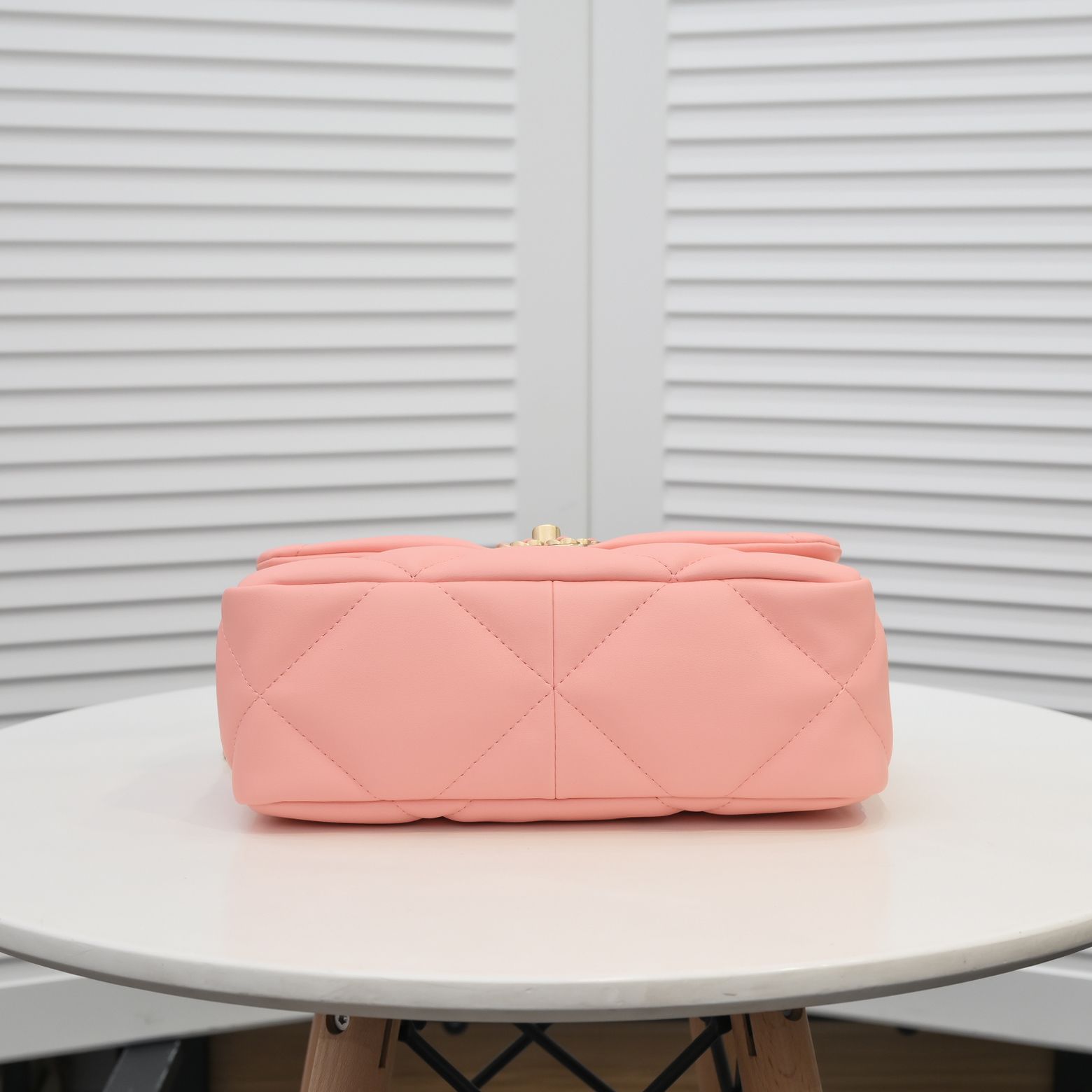 CC Inspired Calfskin Quilted CC Inspired 19 Flap Grey -Golden - Bag - Gorchic - $132.99