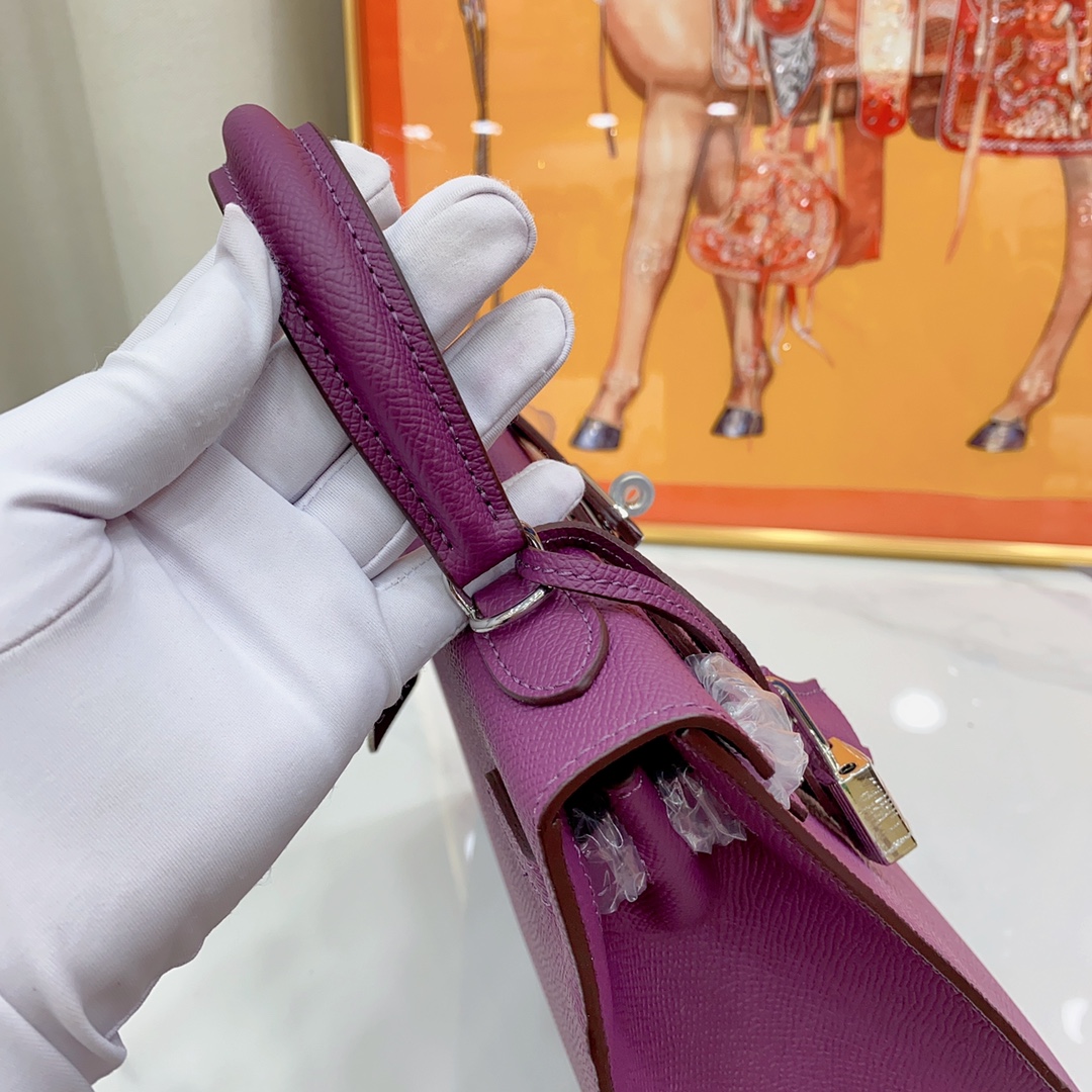 H-Inspired Kelly Haze Purple Silver Hardware - Bag - Gorchic - $156.99