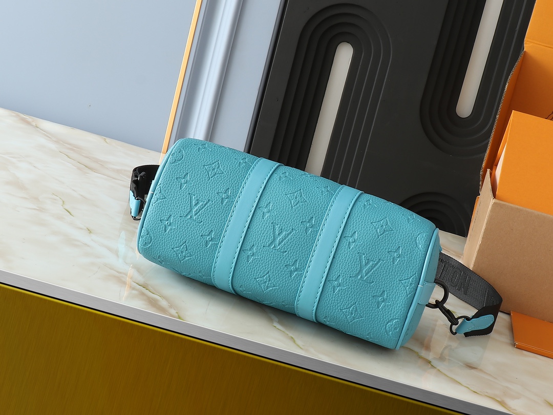 Designer Monogram Keepall 25 Blue Pillow Bag - Gorchic - $135.99