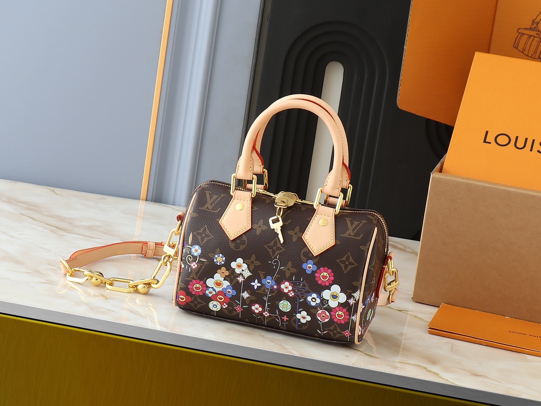 Designer Monogram x Murakami  x TM Speedy Bandoulière 20 Monogram - Bags - Gorchic - $122.99