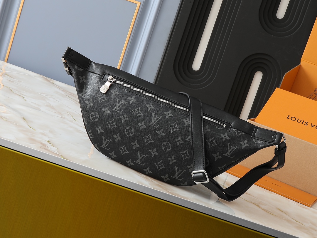 Designer Monogram Discovery Bum Bag - Black Old Fashioned Bags - Gorchic - $123.99