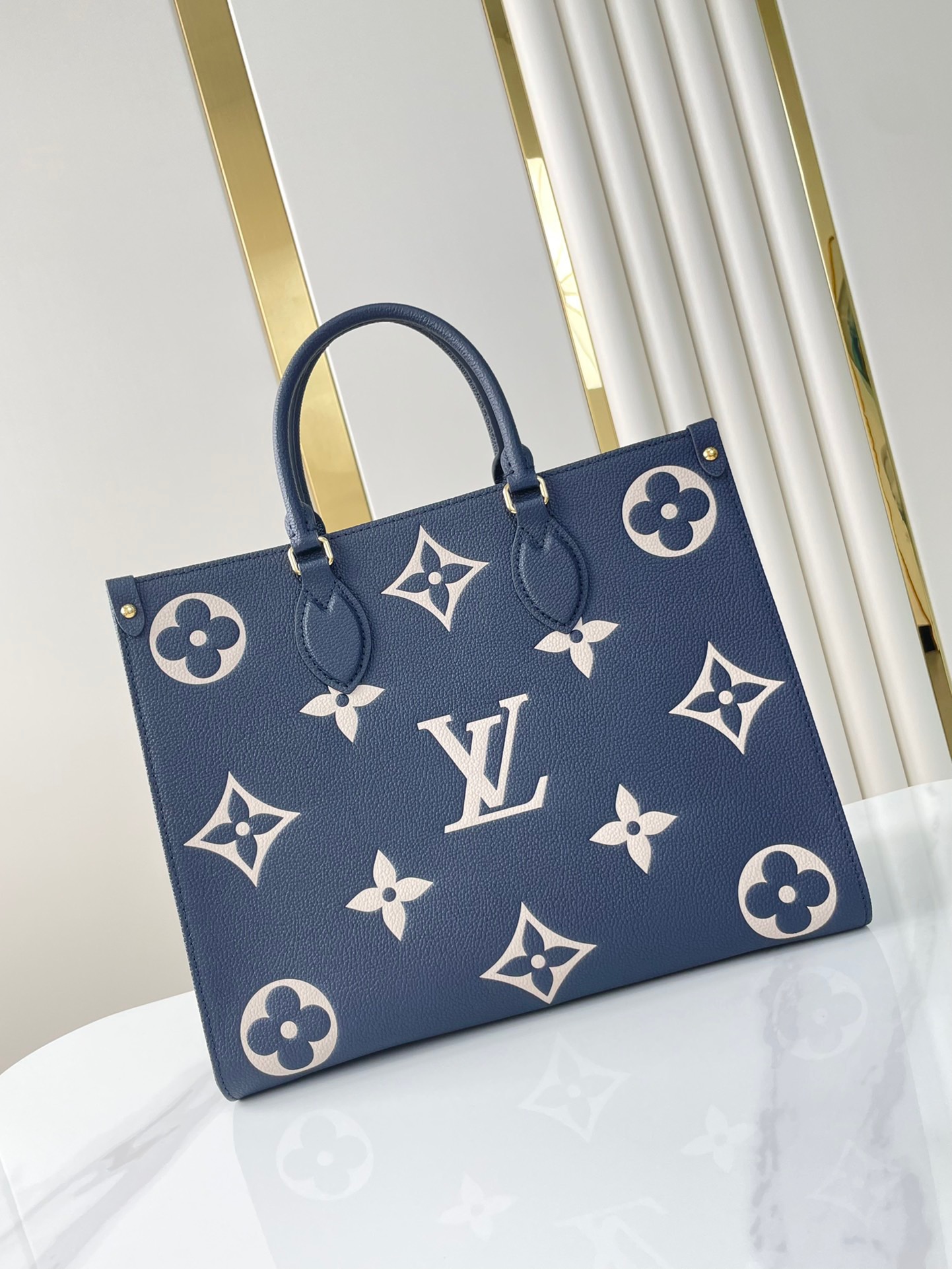 Designer Monogram Canvas Onthego MM Blue - Bag - Gorchic - $114.99