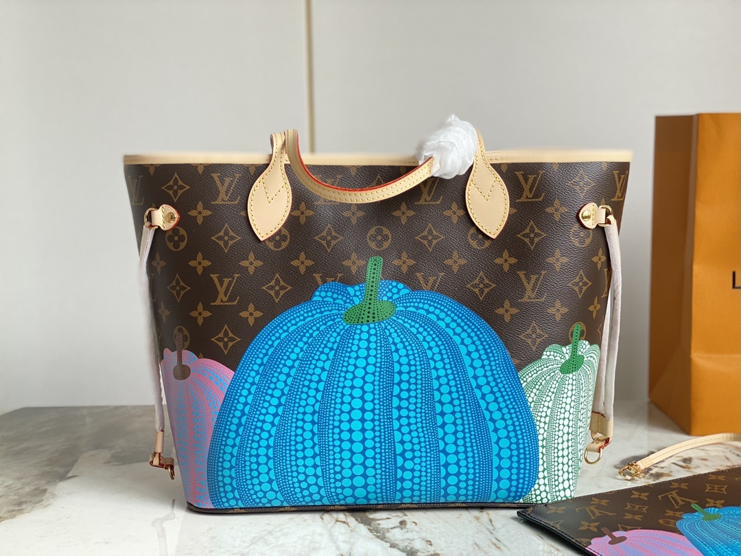 Designer Monogram  x YK Neverfull MM Medium Handbag - Gorchic - $136.99