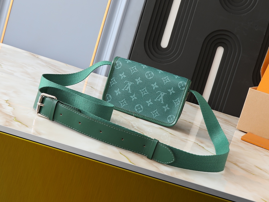 Designer Monogram Bosphore Green Mini Handbag - Gorchic - $123.99