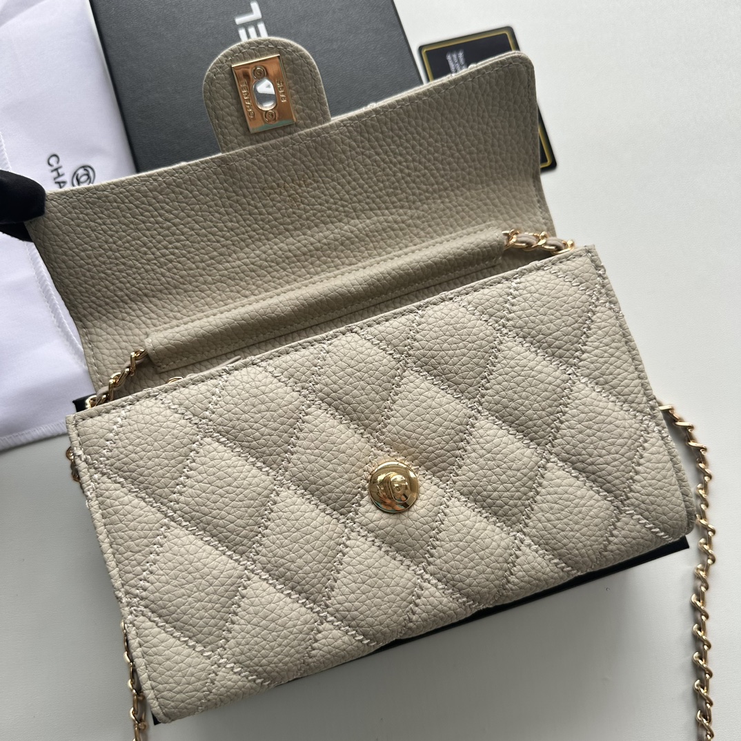 CC Inspired Chain Shoulder Crossbody Small Bag - Grey Bag - Gorchic - $101.99